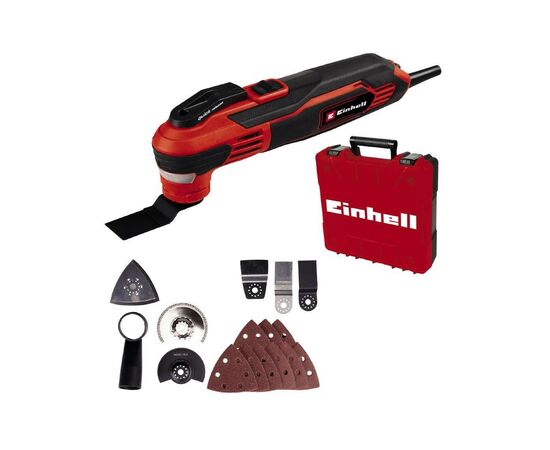 Реноватор Einhell TE-MG 350 EQ, 350Вт, 11000-20000 об/мин, LED, набор насадок, кейс (4465155), изображение 2 Реноватор Einhell TE-MG 350 EQ, 350Вт, 11000-20000 об/мин, LED, набор насадок, кейс (4465155), изображение 2