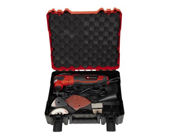 Реноватор Einhell TE-MG 350 EQ, 350Вт, 11000-20000 об/мин, LED, набор насадок, кейс (4465155), изображение 7 Реноватор Einhell TE-MG 350 EQ, 350Вт, 11000-20000 об/мин, LED, набор насадок, кейс (4465155), изображение 7