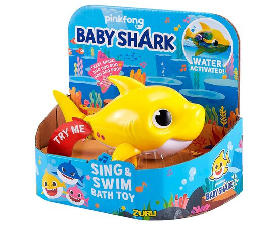 Игрушка для ванной Pets & Robo Alive Junior Baby Shark (25282Y), изображение 4 Игрушка для ванной Pets & Robo Alive Junior Baby Shark (25282Y), изображение 4