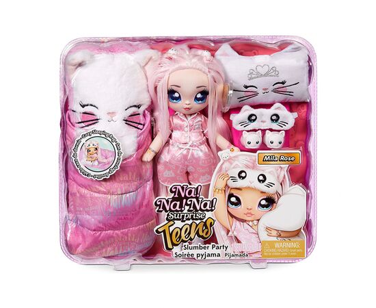 Кукла Na! Na! Na! Surprise серии Teens - Пижамная китти-вечеринка Милы Роуз (577423), изображение 4 Кукла Na! Na! Na! Surprise серии Teens - Пижамная китти-вечеринка Милы Роуз (577423), изображение 4
