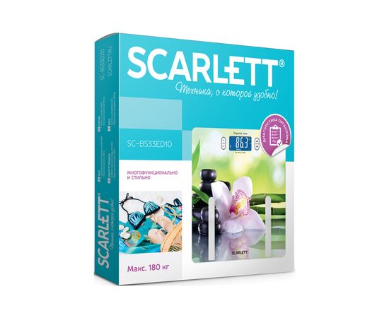 Весы напольные Scarlett SC-BS33ED10, изображение 2 Весы напольные Scarlett SC-BS33ED10, изображение 2