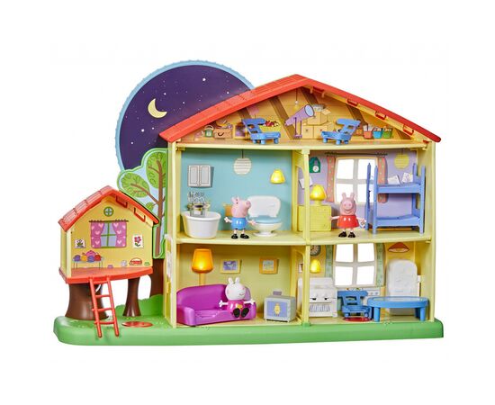 Игровой набор Peppa Pig Коттедж Пеппы День-ночь 3 фигурки, свет, звук (F2188), изображение 2 Игровой набор Peppa Pig Коттедж Пеппы День-ночь 3 фигурки, свет, звук (F2188), изображение 2