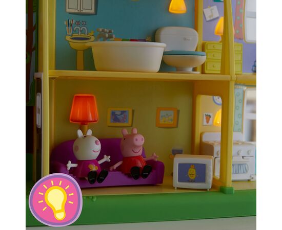 Игровой набор Peppa Pig Коттедж Пеппы День-ночь 3 фигурки, свет, звук (F2188), изображение 4 Игровой набор Peppa Pig Коттедж Пеппы День-ночь 3 фигурки, свет, звук (F2188), изображение 4