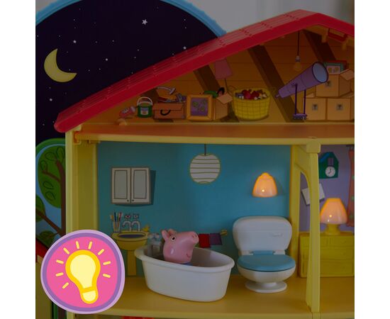 Игровой набор Peppa Pig Коттедж Пеппы День-ночь 3 фигурки, свет, звук (F2188), изображение 5 Игровой набор Peppa Pig Коттедж Пеппы День-ночь 3 фигурки, свет, звук (F2188), изображение 5