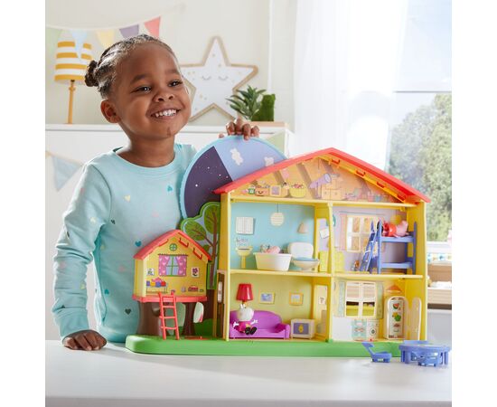Игровой набор Peppa Pig Коттедж Пеппы День-ночь 3 фигурки, свет, звук (F2188), изображение 9 Игровой набор Peppa Pig Коттедж Пеппы День-ночь 3 фигурки, свет, звук (F2188), изображение 9