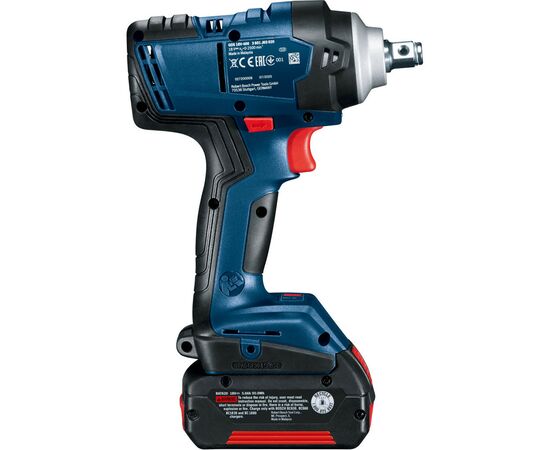 Гайковерт Bosch GDS 18V-400, 18В, 2500об/хв, 400Нм, кейс, (без АКБ та ЗП) (0.601.9K0.021), зображення 3 Гайковерт Bosch GDS 18V-400, 18В, 2500об/хв, 400Нм, кейс, (без АКБ та ЗП) (0.601.9K0.021), зображення 3
