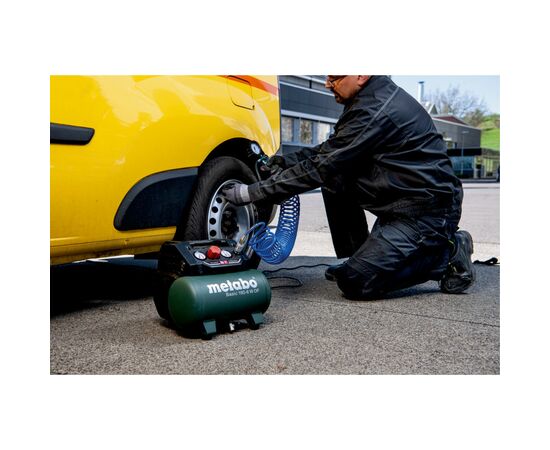 Компрессор Metabo BASIC 160-6 W OF безмасляный, 900Вт, 6л, 160л/мин, 8бар. (601501000), изображение 4 Компрессор Metabo BASIC 160-6 W OF безмасляный, 900Вт, 6л, 160л/мин, 8бар. (601501000), изображение 4