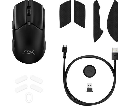 Мышка HyperX Pulsefire Haste 2 Mini Wireless Black (7D388AA), изображение 5 Мышка HyperX Pulsefire Haste 2 Mini Wireless Black (7D388AA), изображение 5