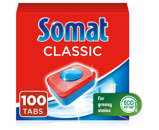 Таблетки для посудомоечных машин Somat Classic 100 шт. (9000101577310), изображение 2