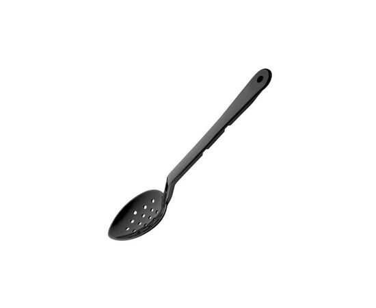 Ложка кухарська Bora Plastik для роздачі перфорована 33 см Чорна (BO718BL)