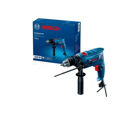 Дриль Bosch GSB 600, 600Вт, 1-10 мм, 3000 об/хв, 48000 уд/хв (0.601.1A0.320), зображення 8 Дриль Bosch GSB 600, 600Вт, 1-10 мм, 3000 об/хв, 48000 уд/хв (0.601.1A0.320), зображення 8