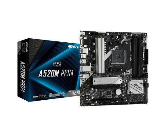 Материнская плата ASRock A520M PRO4