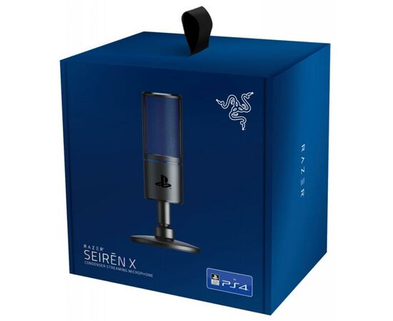 Мікрофон Razer Seiren X PS4 Black/Blue (RZ19-02290200-R3G1), зображення 5 Мікрофон Razer Seiren X PS4 Black/Blue (RZ19-02290200-R3G1), зображення 5