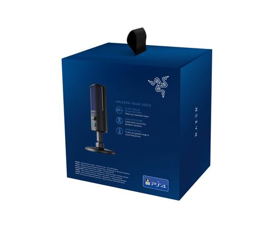 Мікрофон Razer Seiren X PS4 Black/Blue (RZ19-02290200-R3G1), зображення 6 Мікрофон Razer Seiren X PS4 Black/Blue (RZ19-02290200-R3G1), зображення 6