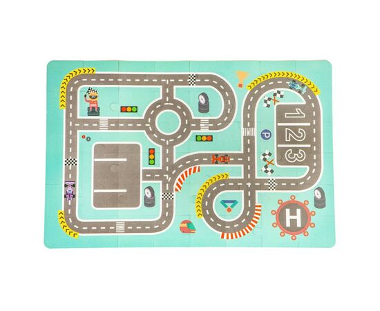 Игровой набор Ecotoys Деревянные кубики с ковриком Цветной город, 161 шт (PH05D012), изображение 2 Игровой набор Ecotoys Деревянные кубики с ковриком Цветной город, 161 шт (PH05D012), изображение 2