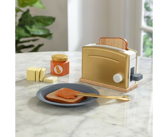 Игровой набор KidKraft Детский тостер Modern Metallics (53536), изображение 3 Игровой набор KidKraft Детский тостер Modern Metallics (53536), изображение 3