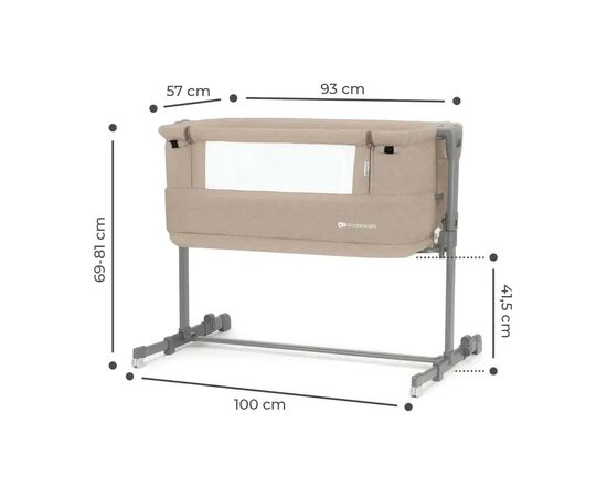 Ліжечко Kinderkraft Приставне ліжечко-люлька Neste Grow Beige (5902533923014), зображення 10 Ліжечко Kinderkraft Приставне ліжечко-люлька Neste Grow Beige (5902533923014), зображення 10