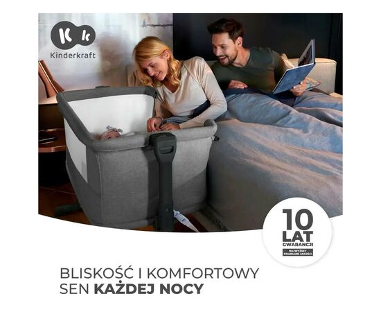 Ліжечко Kinderkraft Приставне ліжечко-люлька Neste Grow Beige (5902533923014), зображення 7 Ліжечко Kinderkraft Приставне ліжечко-люлька Neste Grow Beige (5902533923014), зображення 7