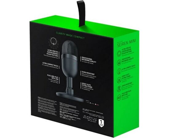 Микрофон Razer Seiren mini (RZ19-03450100-R3M1), изображение 5 Микрофон Razer Seiren mini (RZ19-03450100-R3M1), изображение 5
