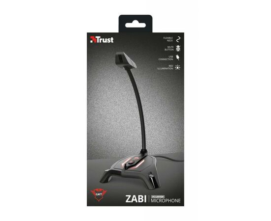 Мікрофон Trust GXT 215 Zabi LED-Illuminated USB Gaming Black (23800), зображення 4 Мікрофон Trust GXT 215 Zabi LED-Illuminated USB Gaming Black (23800), зображення 4