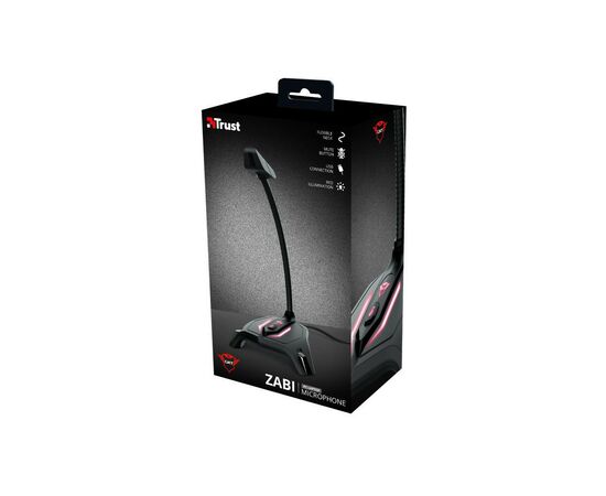 Мікрофон Trust GXT 215 Zabi LED-Illuminated USB Gaming Black (23800), зображення 5 Мікрофон Trust GXT 215 Zabi LED-Illuminated USB Gaming Black (23800), зображення 5