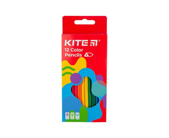 Карандаши цветные Kite Fantasy трехгранные, 12 цветов (K22-053-2)