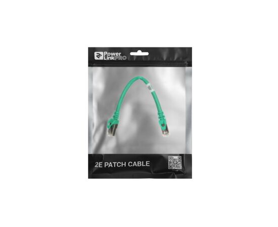 Патч-корд 0.20м S/FTP Cat 6 CU PVC 26AWG 7/0.16 green 2E (2E-PC6SFTPCOP-020GRN), зображення 3 Патч-корд 0.20м S/FTP Cat 6 CU PVC 26AWG 7/0.16 green 2E (2E-PC6SFTPCOP-020GRN), зображення 3