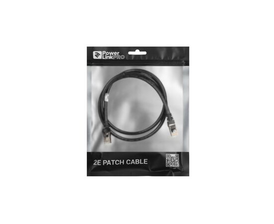 Патч-корд 1м S/FTP Cat 6 CU PVC 26AWG 7/0.16 black 2E (2E-PC6SFTPCOP-100BK), зображення 3 Патч-корд 1м S/FTP Cat 6 CU PVC 26AWG 7/0.16 black 2E (2E-PC6SFTPCOP-100BK), зображення 3