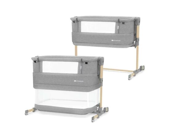 Ліжечко Kinderkraft Приставне ліжечко-люлька Neste Grow Light Grey Grey Full Wood (5902533923021), зображення 2 Ліжечко Kinderkraft Приставне ліжечко-люлька Neste Grow Light Grey Grey Full Wood (5902533923021), зображення 2