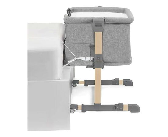 Ліжечко Kinderkraft Приставне ліжечко-люлька Neste Grow Light Grey Grey Full Wood (5902533923021), зображення 4 Ліжечко Kinderkraft Приставне ліжечко-люлька Neste Grow Light Grey Grey Full Wood (5902533923021), зображення 4