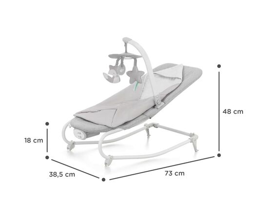 Кресло-качалка Kinderkraft Felio 2 Stone Grey (5902533921119), изображение 12