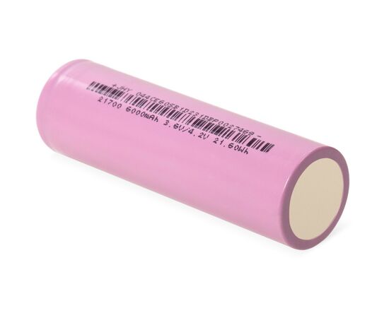 Аккумулятор 21700 Li-Ion 6000mAh 3.6V 12A JHY (INR21700-6000), изображение 4 Аккумулятор 21700 Li-Ion 6000mAh 3.6V 12A JHY (INR21700-6000), изображение 4