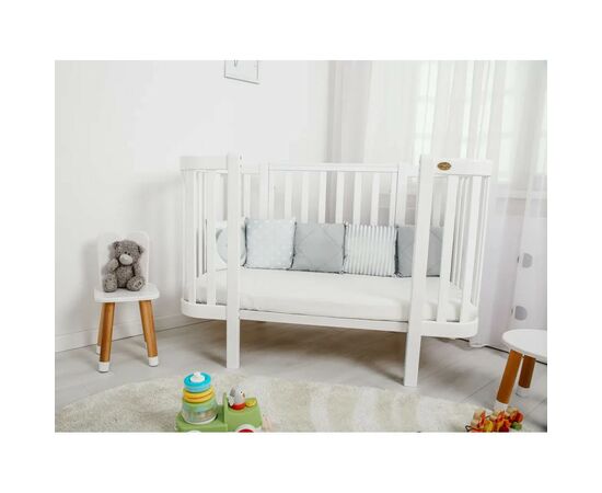 Кроватка Angelo Magic белая (дерево) 120х60 (12002), изображение 4