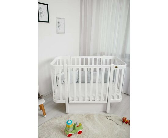 Кроватка Angelo Magic белая (дерево) 120х60 (12002), изображение 6