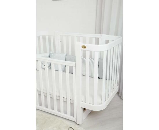 Кроватка Angelo Magic белая (дерево) 120х60 (12002), изображение 7