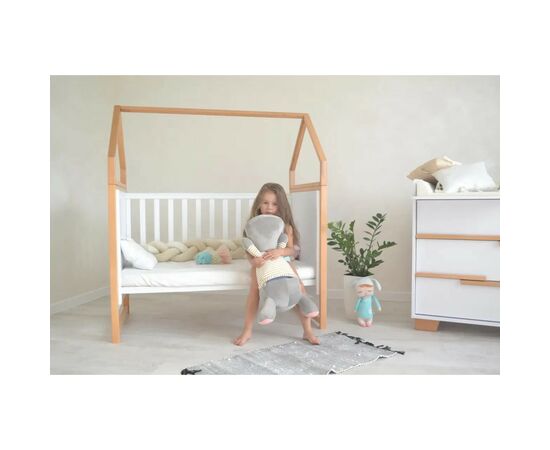 Ліжечко Angelo Будинок (біло-букове) 120х60 (12003), зображення 4 Ліжечко Angelo Будинок (біло-букове) 120х60 (12003), зображення 4