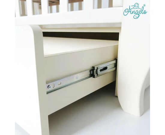 Кроватка Angelo Angelo LUX- 10 (крем) 120х60 (11029), изображение 3 Кроватка Angelo Angelo LUX- 10 (крем) 120х60 (11029), изображение 3