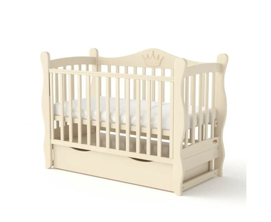 Кроватка Angelo Angelo LUX- 10 (крем) 120х60 (11029)