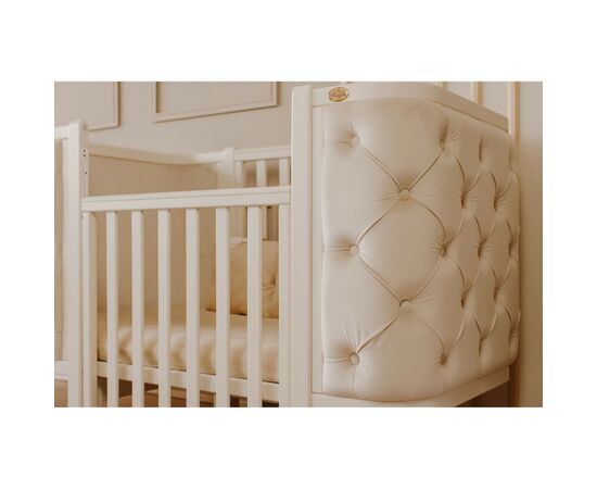 Кроватка Angelo Luna пуговицы айвори (велюр) 120х60 (12014), изображение 5 Кроватка Angelo Luna пуговицы айвори (велюр) 120х60 (12014), изображение 5