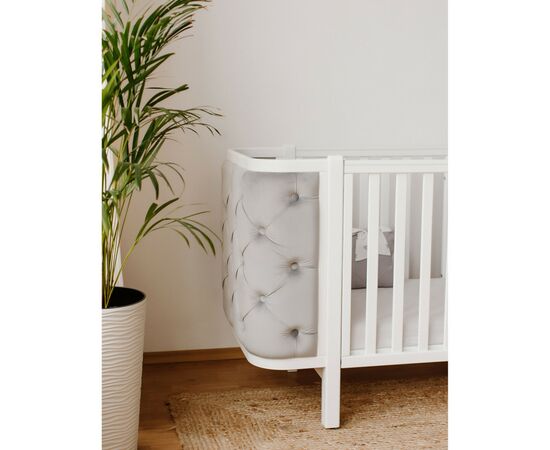 Кроватка Angelo Luna пуговицы серая (велюр) 120х60 (12012), изображение 8 Кроватка Angelo Luna пуговицы серая (велюр) 120х60 (12012), изображение 8