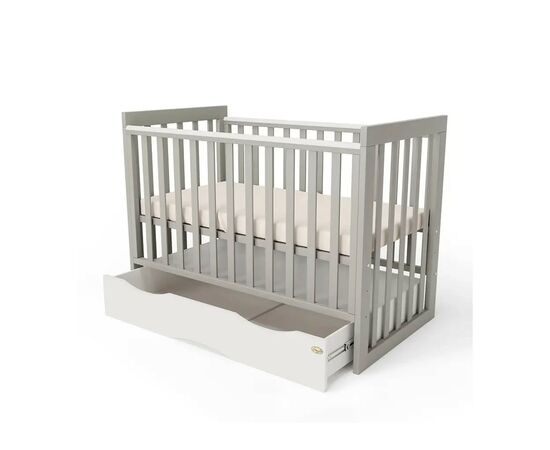 Кроватка Angelo LUX-11 (серый) 120x60 (11034), изображение 2 Кроватка Angelo LUX-11 (серый) 120x60 (11034), изображение 2