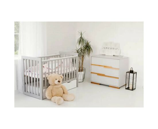 Кроватка Angelo LUX-11 (серый) 120x60 (11034), изображение 5 Кроватка Angelo LUX-11 (серый) 120x60 (11034), изображение 5