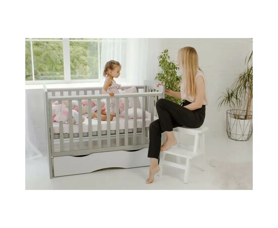 Кроватка Angelo LUX-11 (серый) 120x60 (11034), изображение 6 Кроватка Angelo LUX-11 (серый) 120x60 (11034), изображение 6