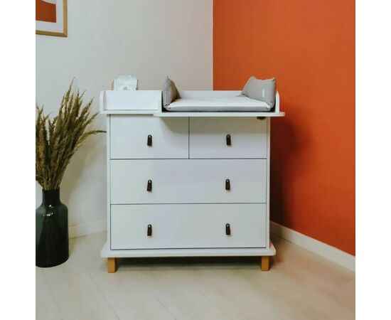 Комод-пеленатор Angelo Glori с органайзером (ручки бук) 90х51х90 (30002), изображение 2 Комод-пеленатор Angelo Glori с органайзером (ручки бук) 90х51х90 (30002), изображение 2