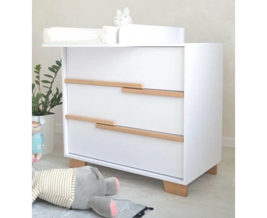 Комод-пеленатор Angelo Loft (бело-буковый) 90х51х90 (20008), изображение 2 Комод-пеленатор Angelo Loft (бело-буковый) 90х51х90 (20008), изображение 2