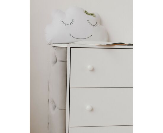 Комод-пеленатор Angelo Luna серый (велюр) 90х51х90 (30006), изображение 5 Комод-пеленатор Angelo Luna серый (велюр) 90х51х90 (30006), изображение 5