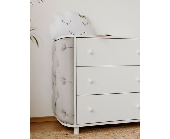 Комод-пеленатор Angelo Luna серый (велюр) 90х51х90 (30006), изображение 6 Комод-пеленатор Angelo Luna серый (велюр) 90х51х90 (30006), изображение 6