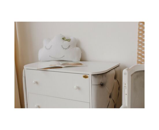 Комод-пеленатор Angelo Luna серый (велюр) 90х51х90 (30006), изображение 7 Комод-пеленатор Angelo Luna серый (велюр) 90х51х90 (30006), изображение 7