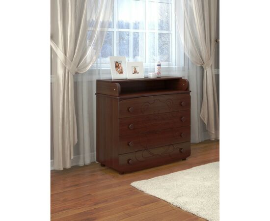Комод-пеленатор Angelo Мишка с сердцем (орех) 90х51х90 (14003), изображение 4 Комод-пеленатор Angelo Мишка с сердцем (орех) 90х51х90 (14003), изображение 4