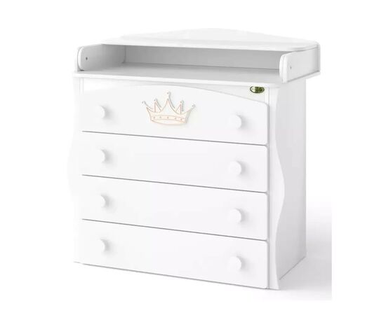 Комод-пеленатор Angelo Корона (белый) 90х51х90 (19006), изображение 3